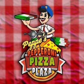 Peppe’s Pepperoni Pizza Plaza slot logo by Pragmatic Play at Winbeatz Casino